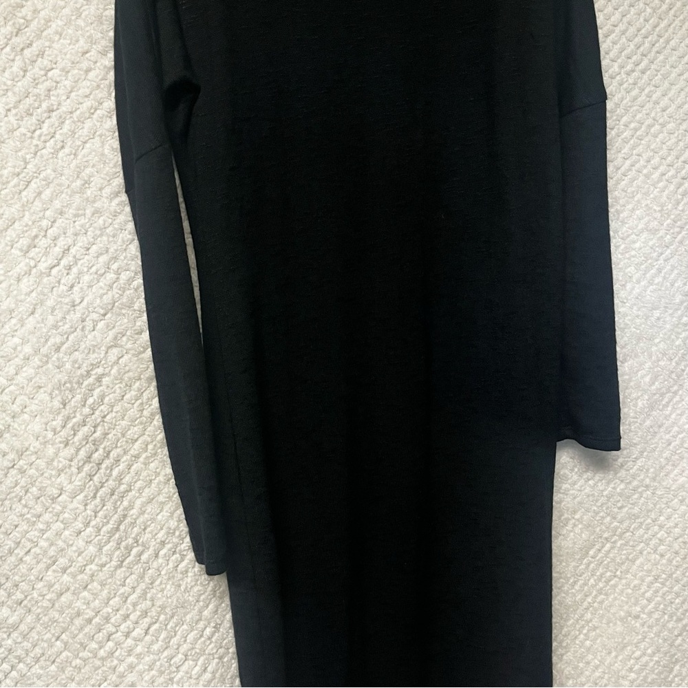 Apt. 9 Dress Black Long Sleeve Open Shoulder Scoop Neck Medium NWT - Picture 7 of 10